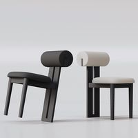 Chaise de salle à manger en chêne massif, style moderne minimaliste italien, nouvelle chaise Hippo chinoise, dossier durable en PU, mobilier pour la maison et les hôtels