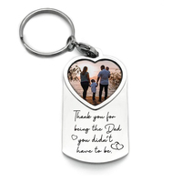 Vente en gros de porte-clés en métal promotionnel sublimation photo personnalisée porte-clés hôtel maman saint valentin porte-clés accessoires