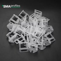 Niveleurs et entretoises réutilisables en PVC pour carreaux de céramique et plastique, système de nivellement de carreaux en PE de 1,5 mm, clips décoratifs extérieurs