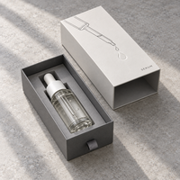 Boîte à cosmétiques en carton rigide imprimée sur mesure, boîte cadeau recyclable avec insert en EVA