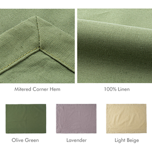 Mantel de <span class=keywords><strong>Lino</strong></span> Natural Tejido Antideslizante y Duradero para Hogar y Restaurantes Comerciales, Mantel Individual de Tela - Product Image 3