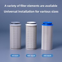 Pré-filtre transparent en PP, coton et nylon pour bouteille, filtre à sédiments, purificateur d'eau domestique, cartouche de filtre de douche, filtre à haut débit