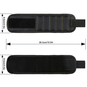 Ceinture d'<span class=keywords><strong>outils</strong></span> de 20mm, avec 15 aimants puissants pour tenir les vis/clous/mèches de perceuse - Product Image 2