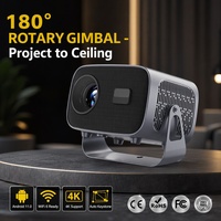 Proyector AOKANG A10 con Gimbal, Android 11.0, Allwinner H713, Rotación de 180 Grados, WiFi Inteligente, Cine en Casa, Proyector de Video