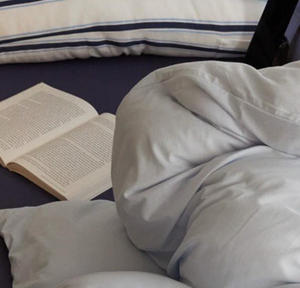 Parure de lit 4 pièces unie en <span class=keywords><strong>jersey</strong></span> de coton 100 %, <span class=keywords><strong>housse</strong></span> de couette, drap plat, drap-<span class=keywords><strong>housse</strong></span>, assortiment pour chambre à coucher - Product Image 5