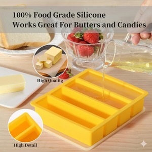 <span class=keywords><strong>Bac</strong></span> à glaçons carré en silicone à 4 cavités avec couvercle, démoulage facile, pour usage commercial et domestique, moule à whisky, <span class=keywords><strong>sans</strong></span> <span class=keywords><strong>BPA</strong></span> - Product Image 5