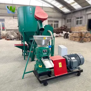 Hot Sale High Efficiency Animal Feed Food Pellet Granules Granulator Extruder Production Making Machine Processing Plant Line