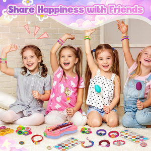 Kit de fabrication de bracelets d'amitié <span class=keywords><strong>pour</strong></span> enfants, ensemble de jouets <span class=keywords><strong>pour</strong></span> la création de bracelets, cadeaux <span class=keywords><strong>pour</strong></span> enfants, kit de fabrication de bracelets <span class=keywords><strong>pour</strong></span> filles - Product Image 2
