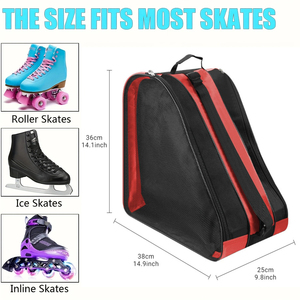 Sac de rangement portable pour patins à roulettes, sac de patinage sur glace grande capacité respirant pour enfants, organisateur de chaussures - Product Image 4