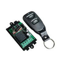 Télécommande sans fil 1CH 433MHz avec 2 boutons DC12V 1 canal relais RF commutateur émetteur récepteur Code fixe