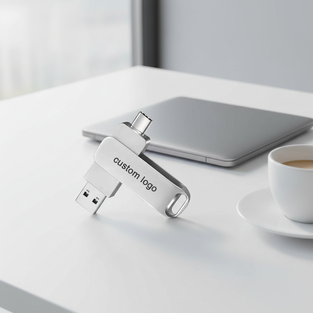 Custom Logo Metal USB 2.0 3.0 Flash Drive 32GB Bulk Promotional Business Corporate Gift and Souvenir