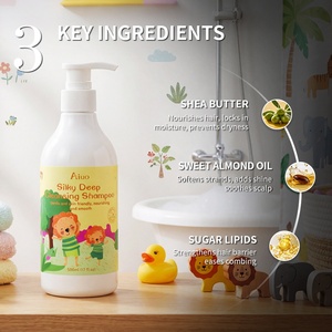 Shampooing pour enfants sans sulfate, nettoyage <span class=keywords><strong>doux</strong></span>, hydratant, démêlant, nourrissant pour les cheveux des enfants - Product Image 2