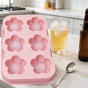 Moule à glaçons en silicone de grande taille personnalisé de haute qualité, bac à glaçons en silicone avec couvercle amovible - Product Image 3