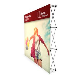 Stand Pop-up Personalizado de Tela Tensada para Exposiciones, Exhibidor Pop-up de 20 pies, 10 pies, 8 pies, 3x4, con Sistema Step and Repeat - Product Image 1