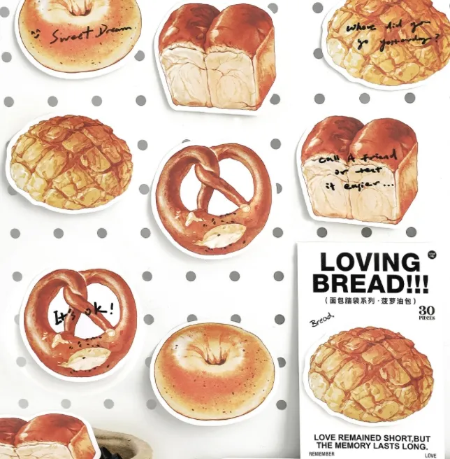 Bread Head series cute toast notebook student memo N times