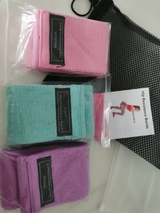 Bandes de résistance pour exercices, bandes d'entraînement en latex de soie à 3 niveaux avec une flexibilité maximale pour la <span class=keywords><strong>musculation</strong></span> - Product Image 2