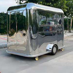 Chariot de restauration <span class=keywords><strong>mobile</strong></span> en acier inoxydable pour salles de sport, cours de fitness en extérieur, repas post-entraînement, bonbons, chips, smoothies protéinés pour la santé - Product Image 6