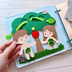 <span class=keywords><strong>Libri</strong></span> in Feltro Educativi Montessori Ecologici per Bambini, Personalizzati per Abilità di Base, per Età 1-6 Anni, Unisex - Product Image 5