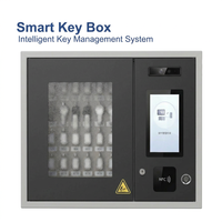 Gabinete de Llaves Inteligente con 20 Ranuras, Caja Fuerte con Control de Llaves RFID, Sistema Electrónico de Gestión de Llaves, Montaje en Pared, NFC, Huella Dactilar, Reconocimiento Facial