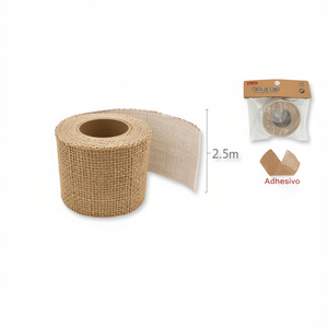 Nastro Adesivo in Lino Ilan 2,5m X 6cm per Decorazioni Domestiche - Product Image 2