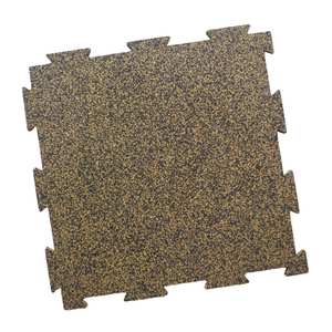 Plancher rentable de vente directe d'usine avec l'absorption des chocs avec les tapis en caoutchouc mous de gymnase de surface d'atterrissage pour le gymnase d'intérieur - Product Image 1