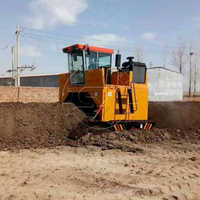 Mélangeur de compost mobile sur chenilles YSX ou machine à compost pour déchets alimentaires