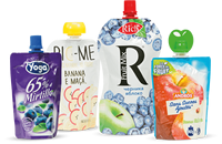 Pochettes à bec verseur découpées sur mesure, recyclables, pour emballage liquide, format personnalisé, design coloré et attrayant, vente en gros