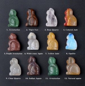 Wholesale Animal Kitten Ornament for Home Desk Decor Lucky Energy Reiki Statue Gift for Women Men Crystal <strong>Cat</strong> <strong>Figurine</strong> - Product Image 2