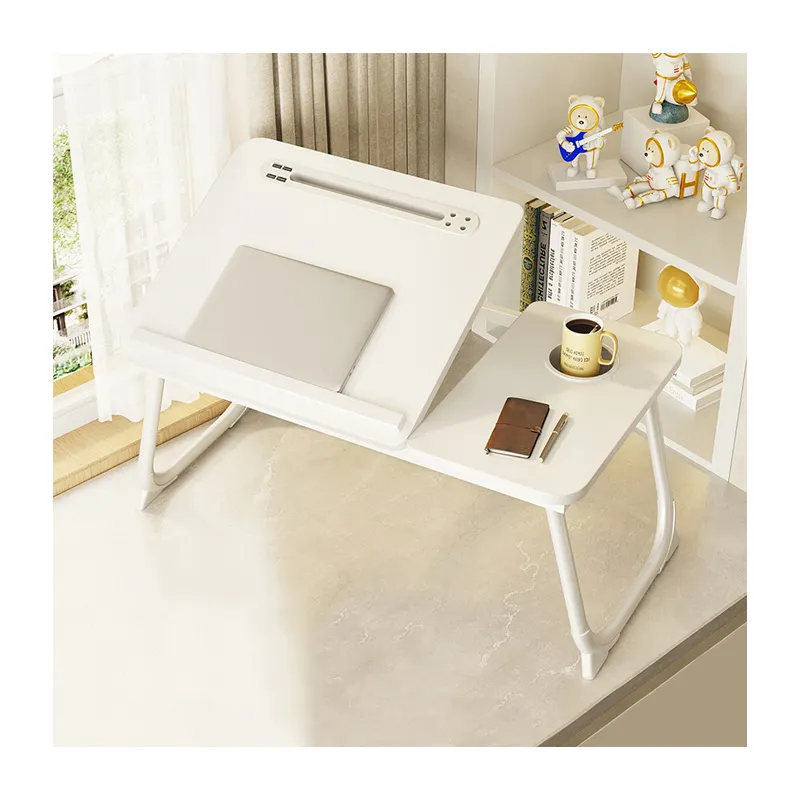 Personalizado al por mayor OEM ODM Oficina en casa estilo moderno muebles comerciales plegable de madera portátil Mesa cama mesa de estudio