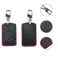 Porte-clés de voiture en cuir véritable 4 btt, étui pour Renault Duster, Megane 1 2 3, Captur, Kadjar, Clio, Logan, Fluence, accessoires