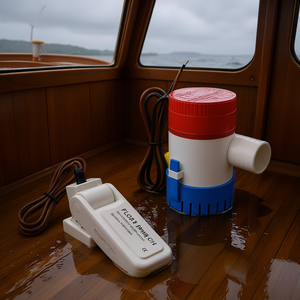 Pompe de cale marine Floa Switch 1100 GPH 12V ABS avec interrupteur à flotteur pour usage nautique - Product Image 2