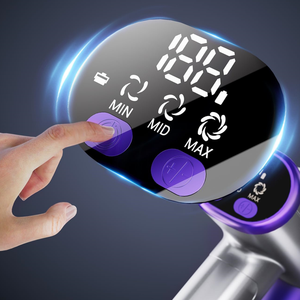 مكنسة كهربائية لاسلكية، 12 كيلو باسكال 150 واط عمودية، بمحرك فرشاة، للاستخدام المنزلي ومقاومة للتشابك، لون بنفسجي - Product Image 5