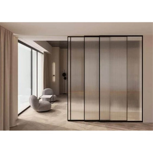 <span class=keywords><strong>Porte</strong></span> <span class=keywords><strong>coulissante</strong></span> à cadre étroit <span class=keywords><strong>en</strong></span> aluminium, design moderne, personnalisable, étanche, <span class=keywords><strong>double</strong></span> vitrage, <span class=keywords><strong>verre</strong></span> trempé, <span class=keywords><strong>rail</strong></span> dissimulé <span class=keywords><strong>pour</strong></span> intérieur - Product Image 4
