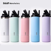 Thermos à café en acier inoxydable à isolation sous vide, bouteille d'eau, gobelet de voyage