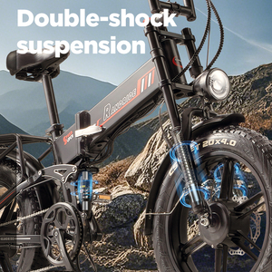Bicicleta Plegable RANDRIDE YX20M-2 con Llantas Gruesas de 20*4.0 Pulgadas, Motor sin Escobillas, Aleación de Aluminio, Frenos de Disco Hidráulicos, Batería de Litio Extraíble, 7 Velocidades - Product Image 4