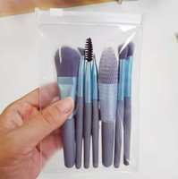 8 pièces de pinceaux de maquillage rose violet, cosmétique, livraison gratuite pour échantillon