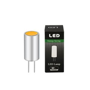 หลอดไฟ LED G4 ขนาดเล็ก 1 วัตต์ ตัวหลอดโลหะ แหล่งกำเนิดแสง COB LED แรงดันไฟฟ้า DC 12V หลอดไฟ LED 2700K-6500K สำหรับใช้ภายในอาคาร - Product Image 6