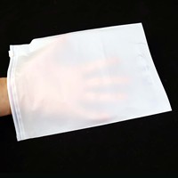 Sacs à fermeture éclair en poly givrés biodégradables Sac à fermeture éclair compostable en fécule de maïs avec conception personnalisée