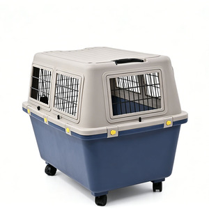 Transportín de Viaje para Perros Grandes con Esquinas Reforzadas y Diseño Anti-Impacto, con Ruedas Móviles y Cierre de Botón a Presión, Estilo Clásico y Moderno - Product Image 3