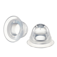 Correcteur de mamelons en silicone pour mamelons plats ou inversés avec étui transparent
