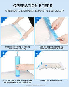 Sacs de rangement sous vide carrés en PE, anti-poussière, gain de place, pour vêtements, <span class=keywords><strong>Carrefour</strong></span> - Product Image 4