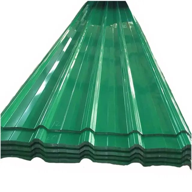 Hoja de acero PPGI personalizada/placa corrugada prepintada tejas de Metal galvanizado Venta de fábrica para chapa de techo
