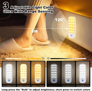 Nw/Cw/Ww Stick Op Mini Bewegingssensor Oplaadbare Batterij Nachtlampje Voor Kinderen Kinderkamer Slaapkamer Trap - Product Image 6