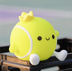 Cute Modern <b>USB</b> Rechargeable LED Tennis Silicone Night Light Pat <b>Control</b> Lamp for Kids Baby Bedroom home decoration - Product Image 4