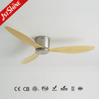 Ventilateur de plafond 1stshine ABS à pales encastrées, faible consommation d'énergie, design élégant, écologique, à vitesse variable, commande vocale