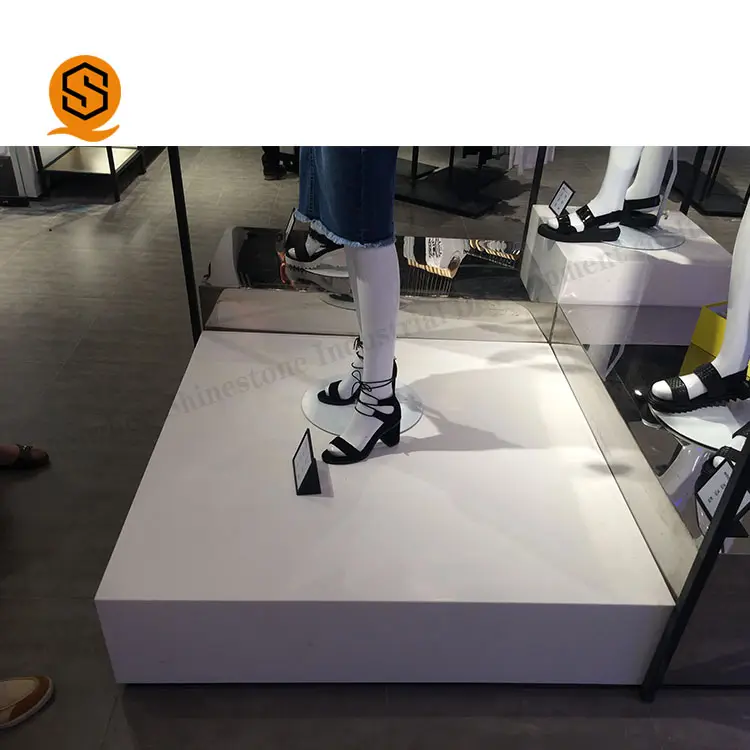 Uomo/Donna scarpa display apparecchi di elegante display rack scarpe per negozio di marca