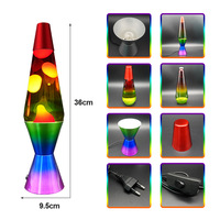 Offre Spéciale : Base de Lampe à Lave LED Mini en Verre APCITL Moderne du Fabricant, avec Cire pour Lampe à Lave à Effet de Mouvement, pour Décoration de Chambre