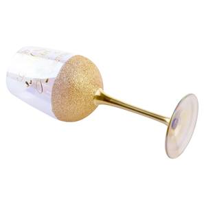 Verres à <span class=keywords><strong>vin</strong></span> décoratifs de luxe en <span class=keywords><strong>verre</strong></span> coloré pour mariages, avec tiges dorées ou roses, vente en gros - Product Image 2