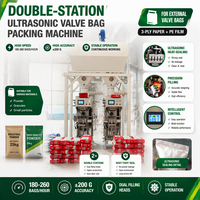 Machine d'emballage de sacs à valve de 25 kg avec scellage ultrasonique pour poudre de construction, usage industriel, CE