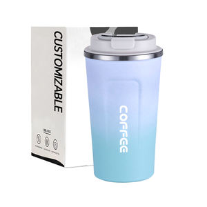 NOUVEAUTÉ 2024 – Gobelets en acier inoxydable 380 ml – Vente flash – Bouteille isotherme en acier inoxydable avec couvercle et paille – Boîte en acier inoxydable acrylique - Product Image 1